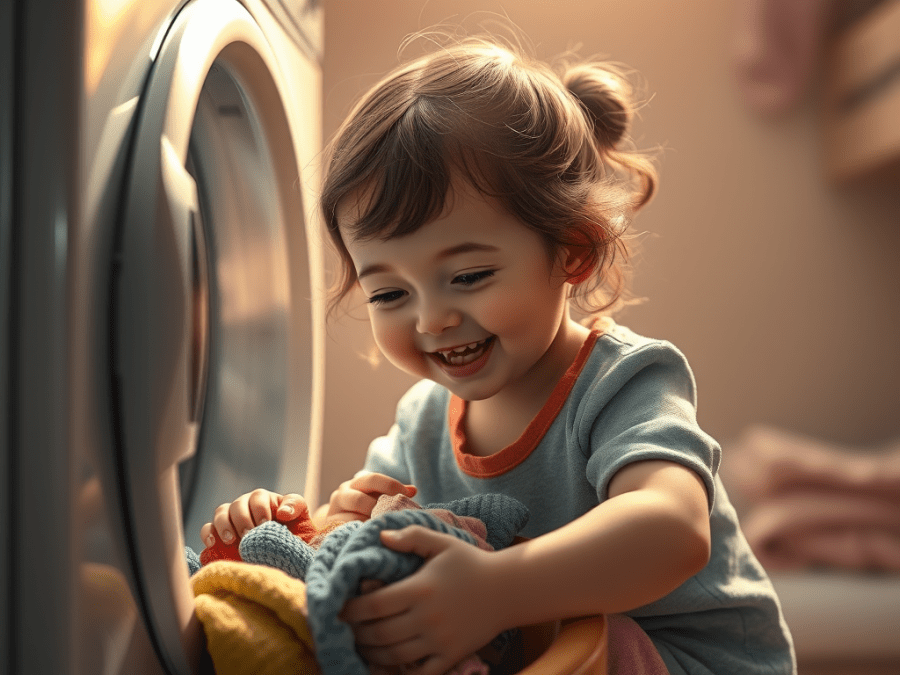 Little Hands, Big Help: My Toddler’s Joy in Washing&nbsp;Clothes
